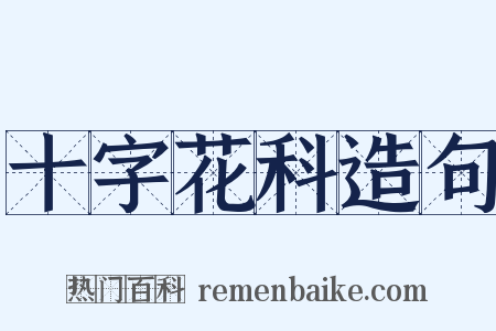 十字花科造句是什么意思的图片